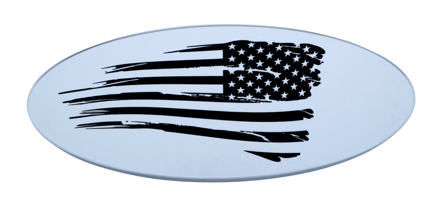 Distressed Flag - Starboard Side Peterbilt Emblem